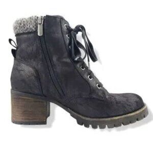 Carlos By Carlos Santana Glinda Black Block Heel Cold-Weather Boots - 8.5M